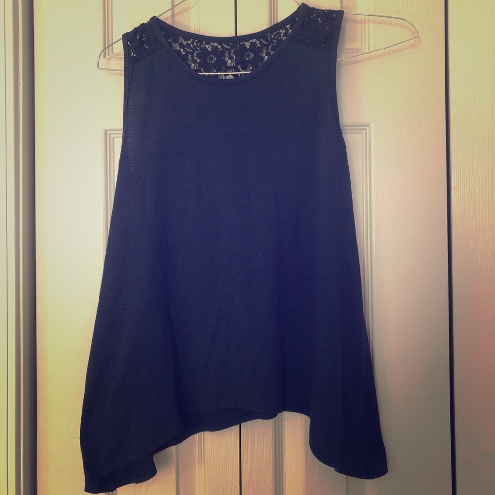 Blue Sleeveless Top